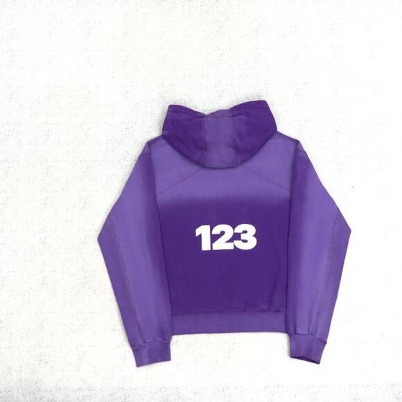 RIVINGTON ROI REBIS Purple Retro Hoodie - Picture 5 of 6